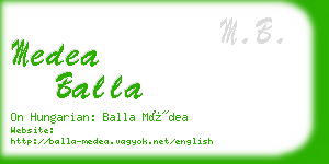 medea balla business card